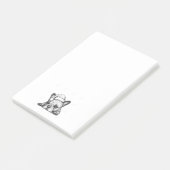 Frenchie Bulldoggen-Post-It Post-it Klebezettel (angewinkelt)