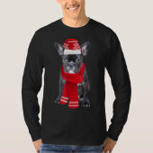Frenchie Bully Christmas Dog Ugly Christmas Franzö T-Shirt (Vorderseite)