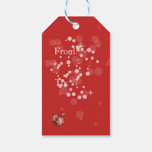 Frenchie Christmas Geschenkanhänger (Rückseite)