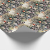 Frenchie Christmas Geschenkpapier (Ecke)