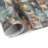 Frenchie Christmas Geschenkpapier (Rolleneckpunkt)