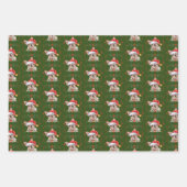 Frenchie Christmas Wrapping Paper Sheets Geschenkpapier Set (Vorderseite 3)