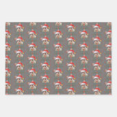 Frenchie Christmas Wrapping Paper Sheets Geschenkpapier Set (Vorderseite 2)