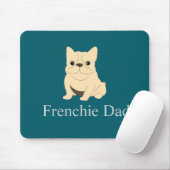 Frenchie Dad, cream French bulldog. Mousepad (Mit Mouse)