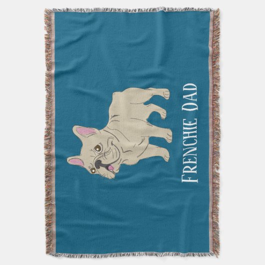 Frenchie Dad Decke (Vorderseite Vertikal)