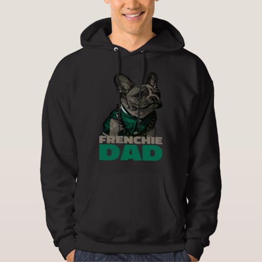 Frenchie Dad  French Bulldog Dad Hoodie (Vorderseite)