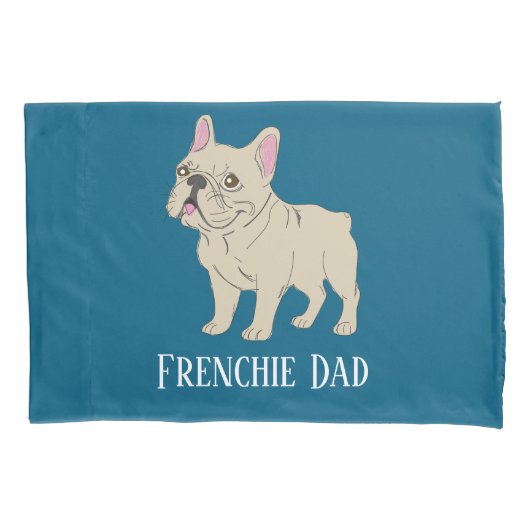 Frenchie Dad Kissenbezug (Vorderseite)