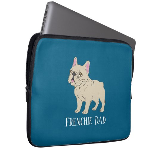 Frenchie Dad Laptopschutzhülle (Vorne Rechts)