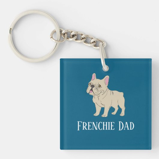 Frenchie Dad Schlüsselanhänger (Vorderseite)