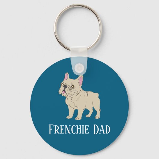 Frenchie Dad Schlüsselanhänger (Vorderseite)