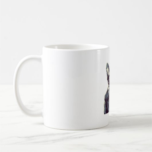 Frenchie der Partymann Kaffeetasse (Links)