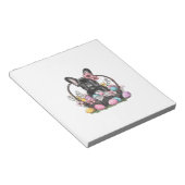 Frenchie Dog Easter Frenchie Dog Eggs Artwork T-Sh Notizblock (angewinkelt)