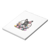 Frenchie Dog Easter Frenchie Dog Eggs Artwork T-Sh Notizblock (Rotiert)