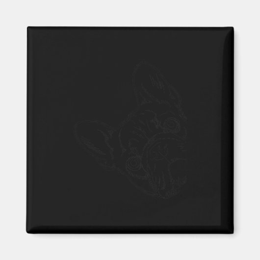 Frenchie Dog French Bulldog Magnet (Vorne)