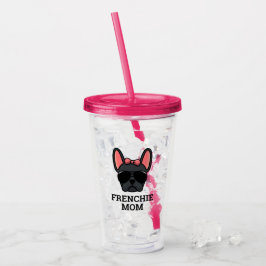 Frenchie Dog Mama Black French Bulldog Acryltrinkbecher