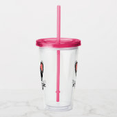 Frenchie Dog Mama Blue French Bulldog Acryltrinkbecher (Rechts)