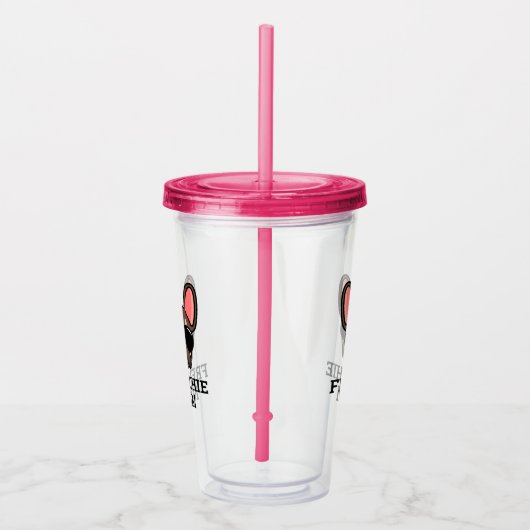 Frenchie Dog Mama Brown und Butterhai Acryltrinkbecher (Rechts)