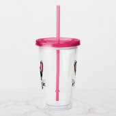 Frenchie Dog Mama Lilac und Tan French Bulldog Acryltrinkbecher (Rechts)