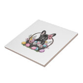 Frenchie Dog Ostern Frenchie Dog Eier Kunst T-Shir Fliese (Seite)