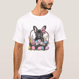 Frenchie Dog Ostern Frenchie Dog Eier Kunstwerk T- T-Shirt