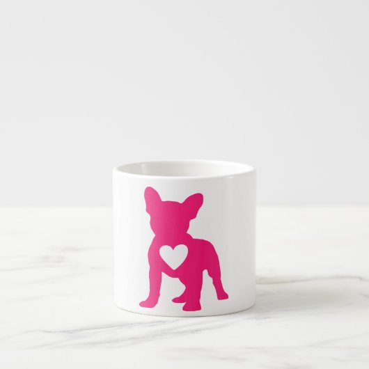 Frenchie Dogs Heart French Bulldog Dog Owner Espressotasse (Vorderseite)