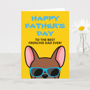 Frenchie Father's Day Roter Hirsch Französische Bu Karte