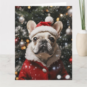 Frenchie Festival: Ein Holiday Portrait Karte