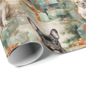 Frenchie Festive Bliss Geschenkpapier (Rolleneckpunkt)