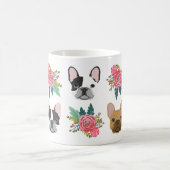 Frenchie Florals Tasse - niedliche französische Bu (Mittel)
