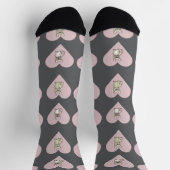 Frenchie Freunde Herzen Socken (Oben)