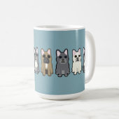 Frenchie Freunde Kaffeetasse (VorderseiteRechts)