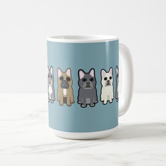 Frenchie Freunde Kaffeetasse (VorderseiteRechts)