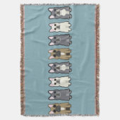 Frenchie Friends Decke (Vorderseite Vertikal)