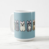Frenchie Friends Kaffeetasse (Vorderseite Links)