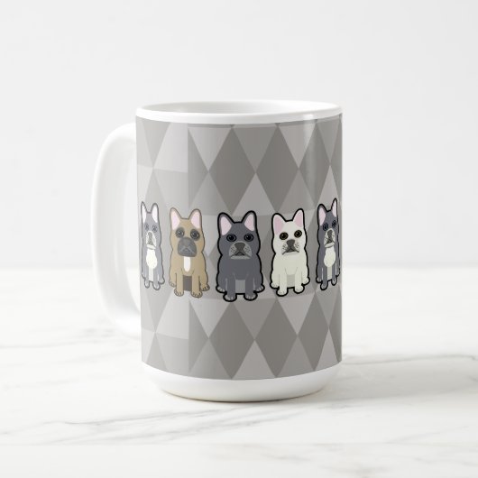 Frenchie Friends Kaffeetasse (Vorderseite Links)