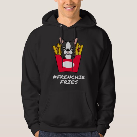 FRENCHIE FRIES FRENCH BULLDOG HOODIE (Vorderseite)