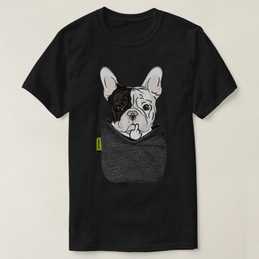 Frenchie FU Pocket T-Shirt (Design vorne)