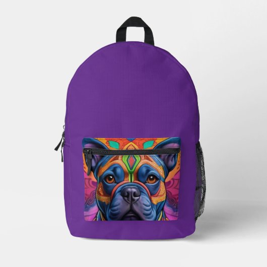 Frenchie Fun Birthday Fantasy  Bedruckter Rucksack (Vorderseite)