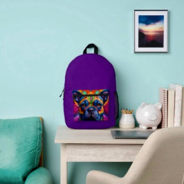 Frenchie Fun Geburtstagsfantasie  Bedruckter Rucksack