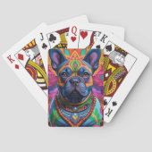 Frenchie Fun Geburtstagsfantasie Spielkarten (Rückseite)