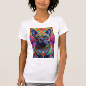 Frenchie Fun Geburtstagsfantasie T-Shirt (Vorderseite)