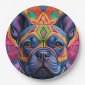 Frenchie Fun Pappteller (Vorderseite)