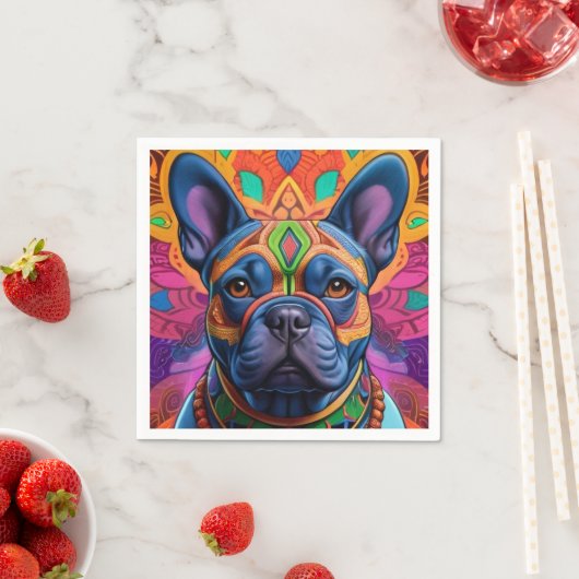 Frenchie Fun Serviette (Beispiel)