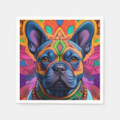 Frenchie Fun Serviette (Vorderseite)