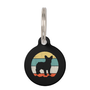 Frenchie-Geschenk Vintage-Französische-Bulldogge Haustiermarke