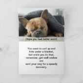 FRENCHIE GET-WELL CARD KARTE (Innenseite)