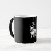 Frenchie Ghost Costume Funny Bulldog Halloween Verwandlungstasse (Vorderseite Links)