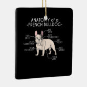 Frenchie Gift | Anatomie eines französischen Bulld Keramikornament (Rechts)
