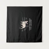 Frenchie Gift | Anatomie eines französischen Bulld Wandteppich (Vorderseite (Horizontal))