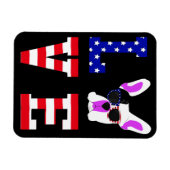 Frenchie Gift | COOLE NIEDLICHE LIEBE Magnet (Horizontal)